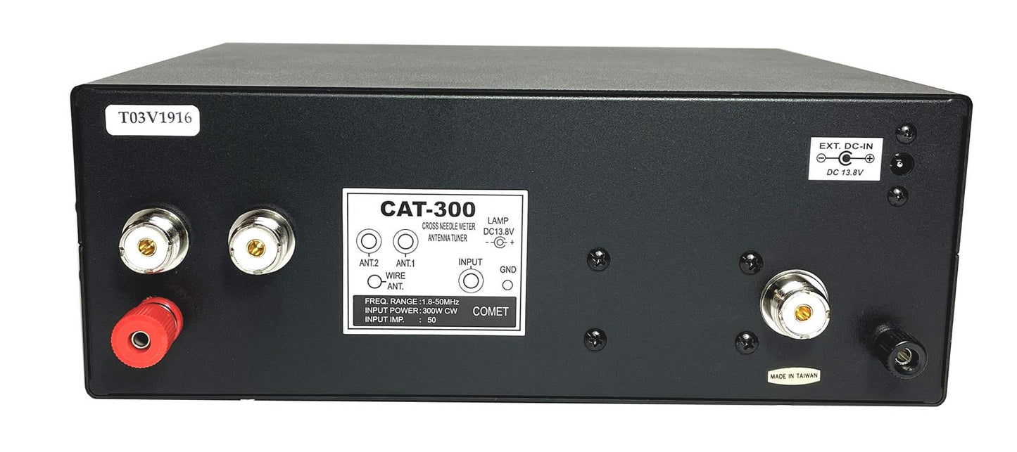Comet CAT-300 1.8 – 50 MHz Manual Antenna Tuner